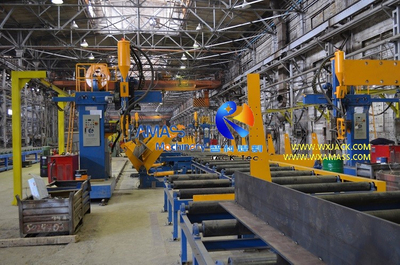 H Beam Production Line (Including Assembly Machine, Gantry type Submerged Arc Welding Machine, Straightening Machine, Steel Conveyor)