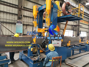 ZHJ8020 H Beam Assembly Weld Straighten Integral Machine for Beam Manufacture