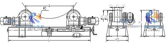 Fig3 Leadscrew Adjusting Welding Rotator