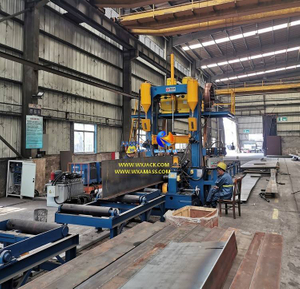 ZHJ8018 H Beam Assembly Weld Straighten Integral Machine for Beam Production